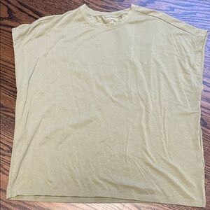 Anthropologie Olive Green Muscle Tee